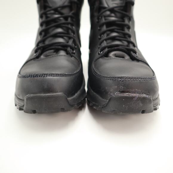 Nike Manoa Triple Black Boots Mens Size 8 Leather Mid Shoes Outdoor 454350-003 main image 8
